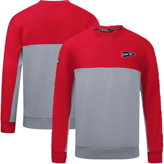 Men's Levelwear Red Washington Nationals Legacy Rafters Pullover Sweatshirt