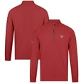 thumbnail image 1 of Men's Levelwear Red Washington Nationals Theory Insignia Quarter-Zip Pullover, 1 of 3
