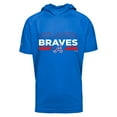 thumbnail image 1 of Men's Levelwear Royal Atlanta Braves City Connect Phase No Hitter Short Sleeve Pullover Hoodie, 1 of 1