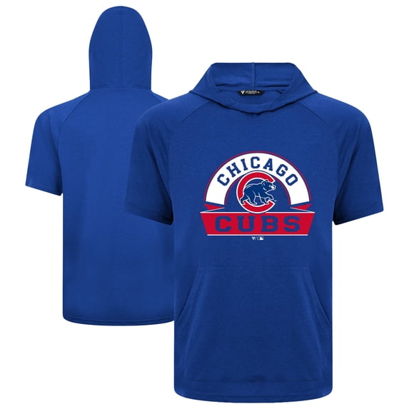 Men's Levelwear Royal Chicago Cubs Phase Banner Arch Hoodie T-Shirt
