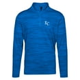 thumbnail image 1 of Men's Levelwear  Royal Kansas City Royals Gear Insignia 2.0 Quarter-Zip Pullover Top, 1 of 1