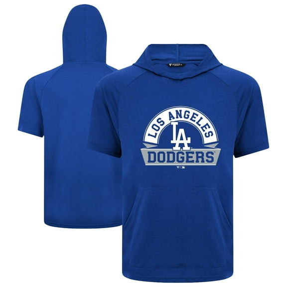 Men's Levelwear Royal Los Angeles Dodgers Phase Banner Arch Hoodie T-Shirt