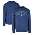 thumbnail image 1 of Men's Levelwear Royal Milwaukee Brewers Zane Cooperstown Collection Retro Spellout Pullover Sweatshirt, 1 of 3