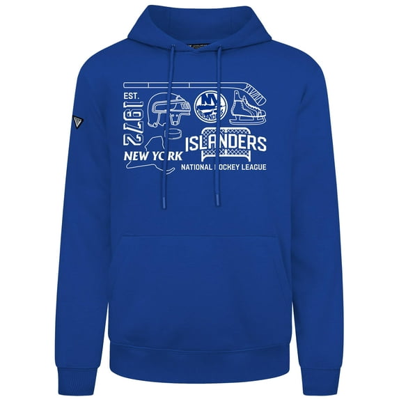 Men's Levelwear Royal New York Islanders Podium Campaign Pullover Hoodie