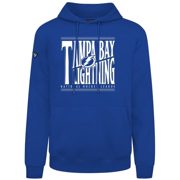 Men's Levelwear Royal Tampa Bay Lightning Podium Powerhouse Pullover Hoodie