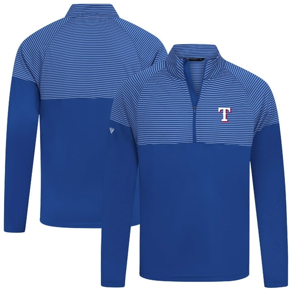 Men's Levelwear Royal Texas Rangers Classic Stripes Insignia 2.0 Pullover