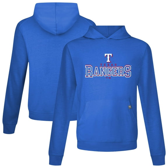 Men's Levelwear Royal Texas Rangers Relay Journey Pullover Hoodie