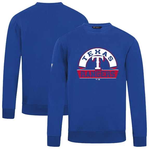 Men's Levelwear Royal Texas Rangers Zane Banner Arch Sweatshirt