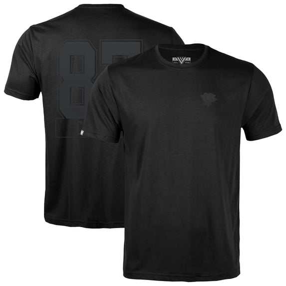 Men's-Levelwear Sidney Crosby Black Pittsburgh Penguins Richmond Darkside Name & Number T-Shirt