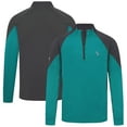 thumbnail image 1 of Men's Levelwear Teal Seattle Mariners Cadet Insignia 2.0 Raglan Quarter-Zip Jacket, 1 of 3