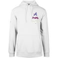 thumbnail image 1 of Men's Levelwear White Atlanta Braves City Connect Podium Baseline Pullover Hoodie, 1 of 1