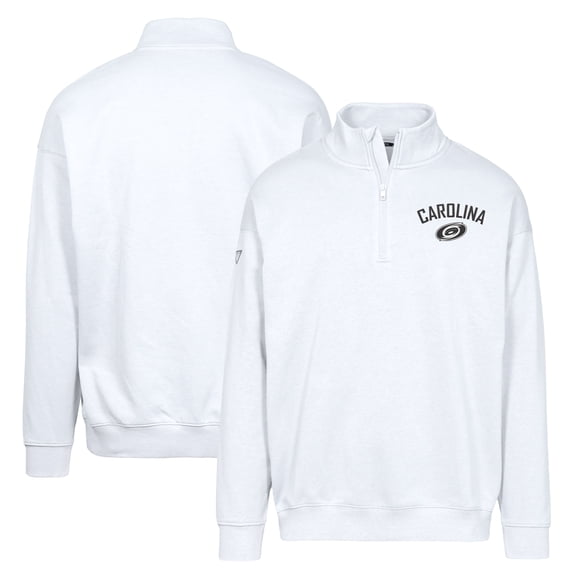 Men's Levelwear White Carolina Hurricanes Murray City Capsule Quarter-Zip Sweatshirt