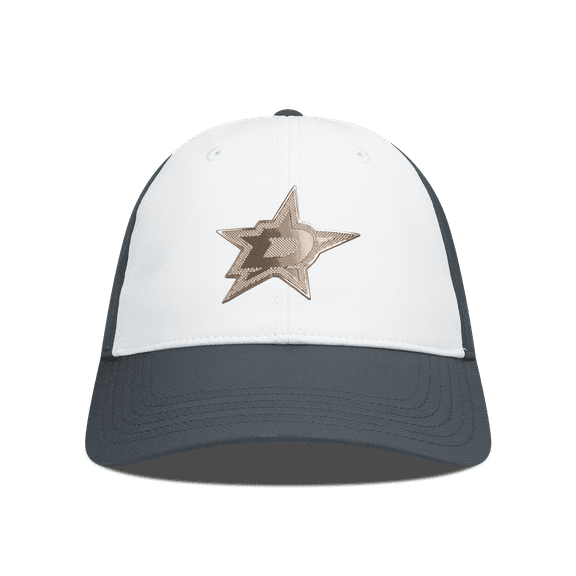 Men's Levelwear White/Charcoal Dallas Stars Endure Copper Insignia Adjustable Hat