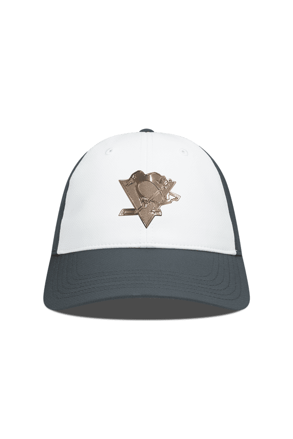 Men's Levelwear White/Charcoal Pittsburgh Penguins Endure Copper Insignia Adjustable Hat