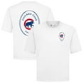 thumbnail image 1 of Men's Levelwear White Chicago Cubs Signet Oversized Luxe Signature Knit T-Shirt, 1 of 3