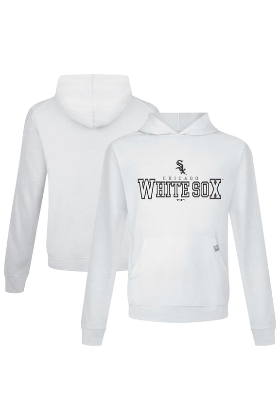Men's Levelwear White Chicago White Sox Relay Journey Pullover Hoodie