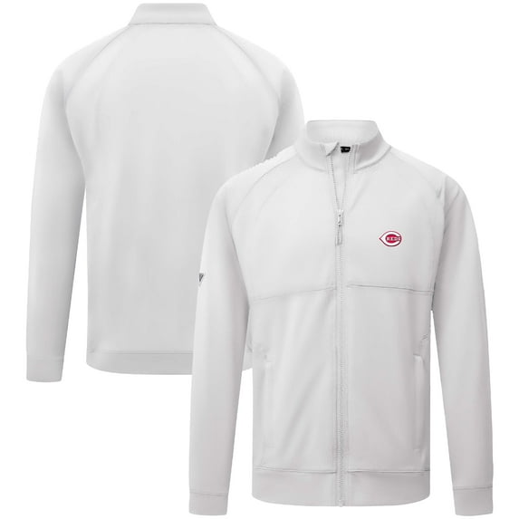 Men's Levelwear White Cincinnati Reds Form Insignia Full-Zip Jacket