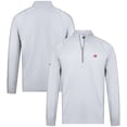 thumbnail image 1 of Men's Levelwear White Cincinnati Reds Theory Insignia Quarter-Zip Pullover, 1 of 3