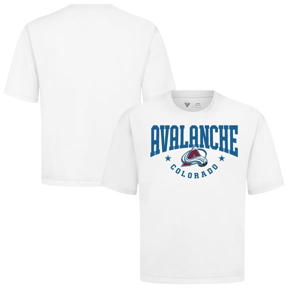 Men's Levelwear White Colorado Avalanche Luxe Signature Knit T-Shirt