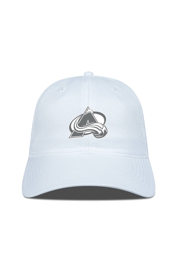 Men's Levelwear White Colorado Avalanche Matrix Slate & Snow Unstructured Adjustable Hat
