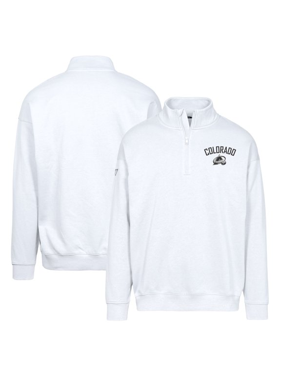 Men's Levelwear White Colorado Avalanche Murray City Capsule Quarter-Zip Sweatshirt