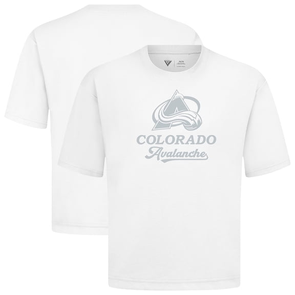 Men's Levelwear White Colorado Avalanche Shadow Surge Luxe Signature Knit T-Shirt