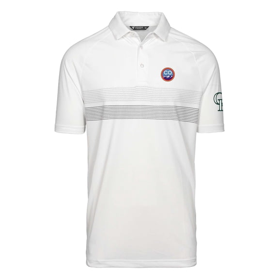Men's Levelwear White Colorado Rockies City Connect Mason Insignia Core Polo