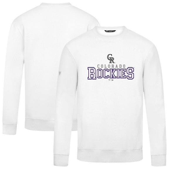 Men's Levelwear  White Colorado Rockies Zane Journey Sweatshirt