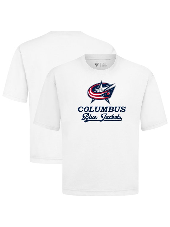 Men's Levelwear White Columbus Blue Jackets Team Surge Luxe Signature Knit T-Shirt