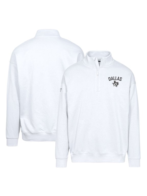 Men's Levelwear White Dallas Stars Murray City Capsule Quarter-Zip Sweatshirt