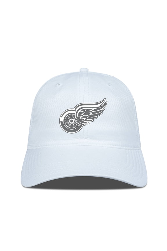 Men's Levelwear White Detroit Red Wings Matrix Slate & Snow Unstructured Adjustable Hat