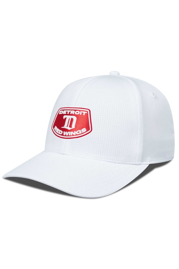 Men's Levelwear White Detroit Red Wings Retro Skylight Zephyr Adjustable Hat