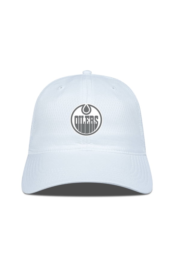 Men's Levelwear White Edmonton Oilers Matrix Slate & Snow Unstructured Adjustable Hat