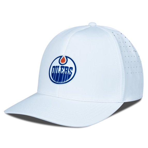 Men's Levelwear White Edmonton Oilers Zeta Flex Hat