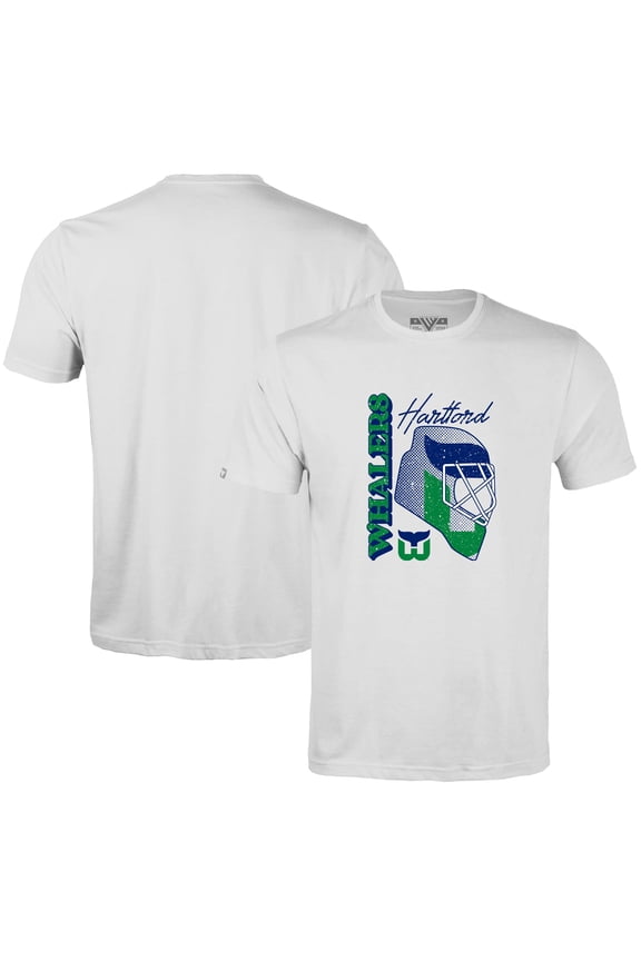 Men's Levelwear White Hartford Whalers Retro Richmond Netminder T-Shirt