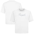 thumbnail image 1 of Men's Levelwear White Kansas City Royals Ethereal Oversized Luxe Signature Knit T-Shirt, 1 of 3