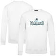 thumbnail image 1 of Men's Levelwear  White Miami Marlins Zane Journey Sweatshirt, 1 of 3