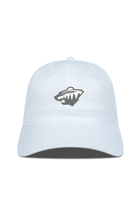 Men's Levelwear White Minnesota Wild Matrix Slate & Snow Unstructured Adjustable Hat