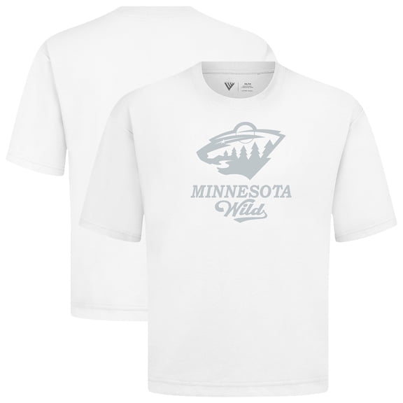 Men's Levelwear White Minnesota Wild Shadow Surge Luxe Signature Knit T-Shirt