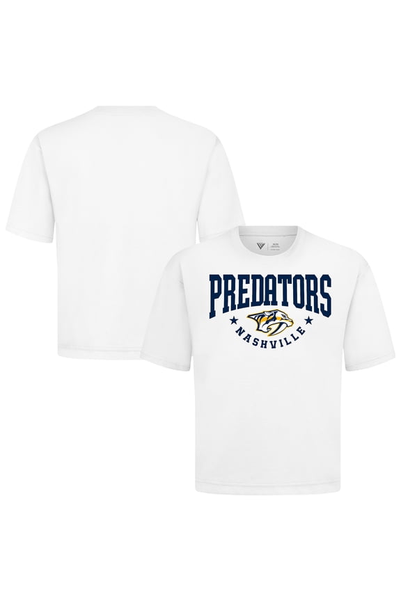 Men's Levelwear White Nashville Predators Luxe Signature Knit T-Shirt