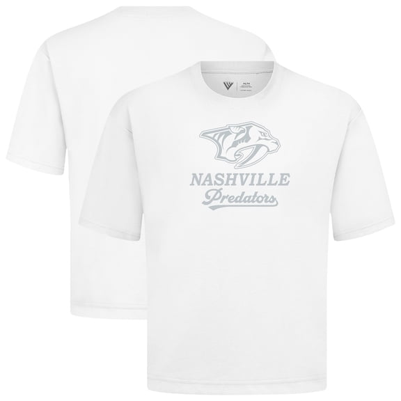 Men's Levelwear White Nashville Predators Shadow Surge Luxe Signature Knit T-Shirt