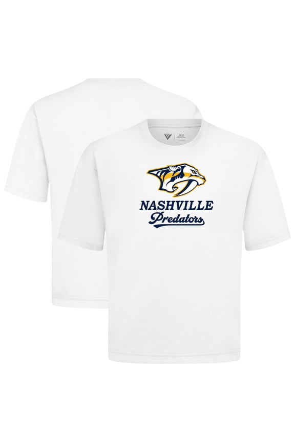Men's Levelwear White Nashville Predators Team Surge Luxe Signature Knit T-Shirt