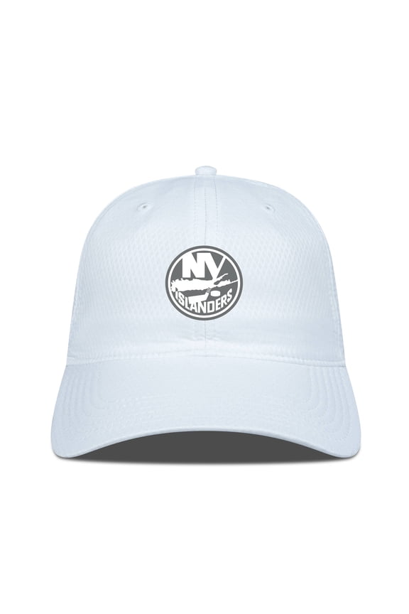 Men's Levelwear White New York Islanders Matrix Slate & Snow Unstructured Adjustable Hat