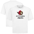 thumbnail image 1 of Men's Levelwear  White Ottawa Senators Team Surge Luxe Signature Knit T-Shirt, 1 of 3