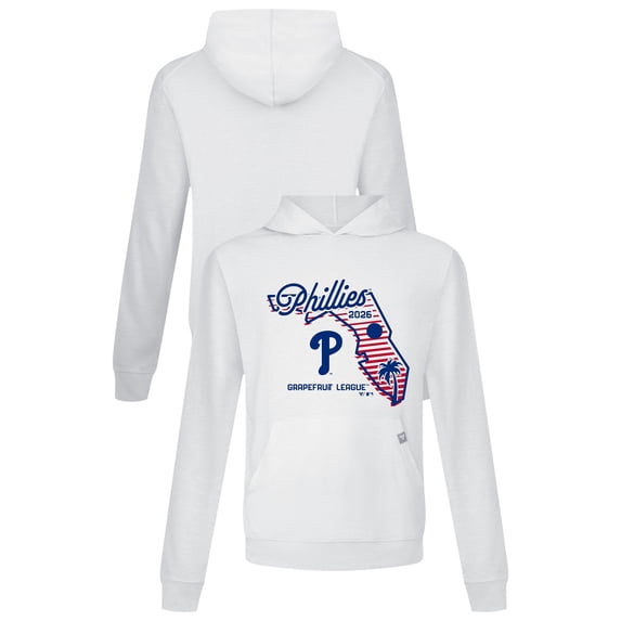 Men's Levelwear White Philadelphia Phillies Sunrise Relay Hoodie