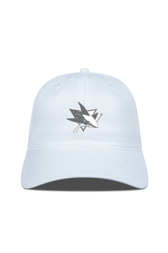 Men's Levelwear White San Jose Sharks Matrix Slate & Snow Unstructured Adjustable Hat