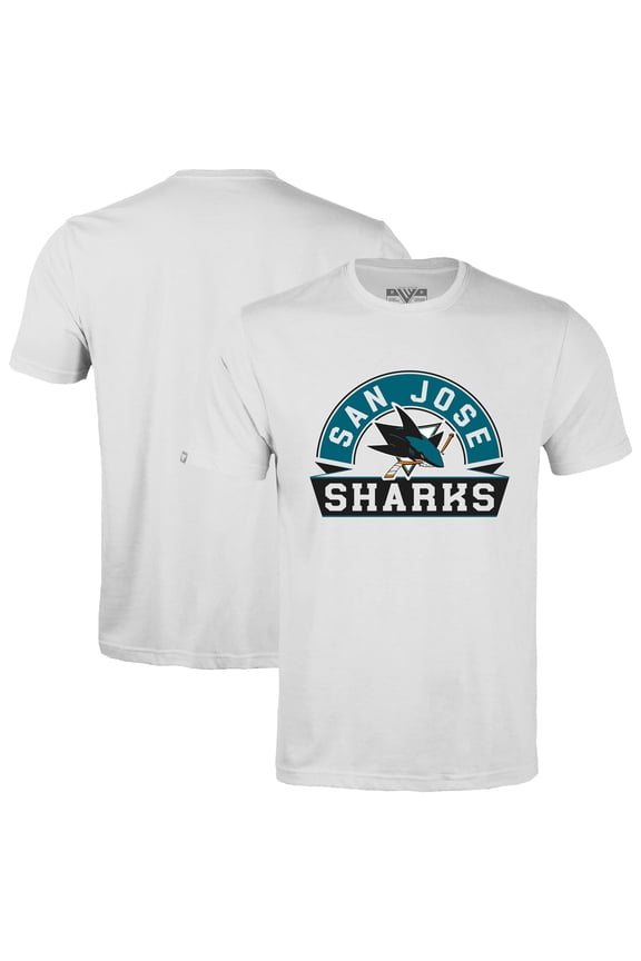 Men's Levelwear White San Jose Sharks Richmond Banner Arch T-Shirt