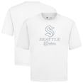 thumbnail image 1 of Men's Levelwear  White Seattle Kraken Shadow Surge Luxe Signature Knit T-Shirt, 1 of 3