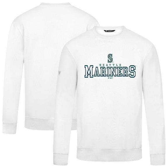 Men's Levelwear  White Seattle Mariners Zane Journey Sweatshirt
