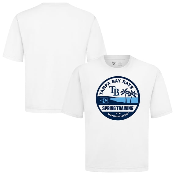 Men's Levelwear White Tampa Bay Rays Spring Training Badge Luxe Signature Knit T-Shirt
